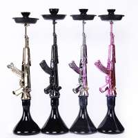 2020 Wholesale Unique Design Color plating process 85cm Gun Shisha Hookah JL-547AH